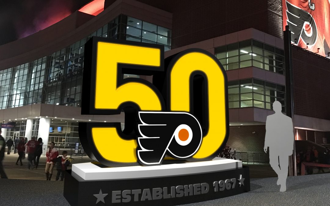 Flyers 50th Display Designs
